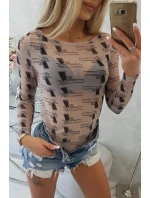 body v béžové barvě model 18746276 - K-Fashion