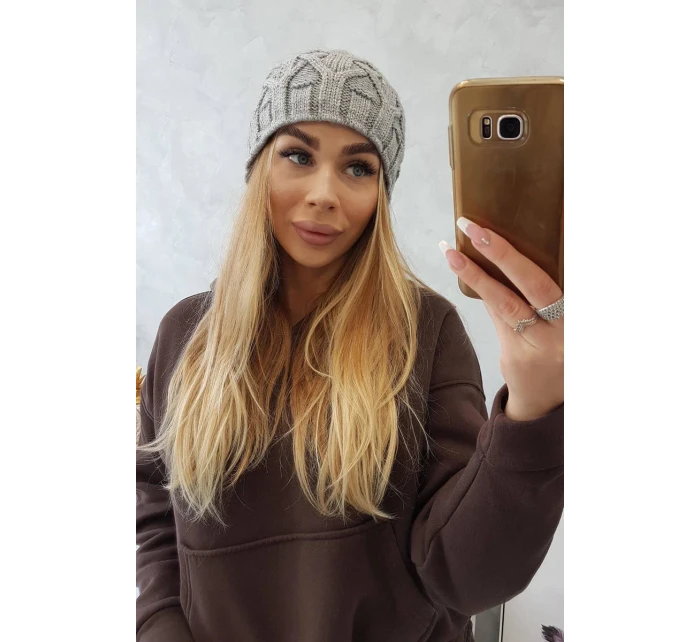 Fleecová čiapka Sonia K201 sivá