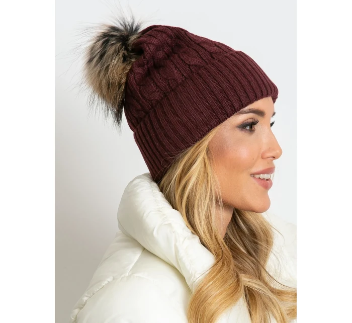 Dámska čiapka AT CZ 173501 gaštanová