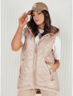 Dámská prošívaná vesta zlatá Dstreet model 21972292 - FashionStreet