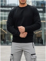 Pánská základní černá mikina Dstreet model 21985931 - FashionStreet