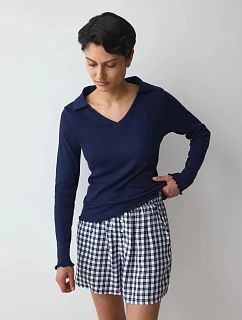 Dámske pyžamo Elevated Sets PSK LSL 01 Blue modré  – TRIUMPH