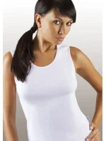 Bílá dámská košilka Emili Sara S-XL Bílá dámská košilka Emili Sara S-XL