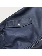 Tmavo modrá bunda typu pilotka (XW12X)