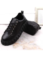 Big Star W INT1919 čierne topánky na platforme