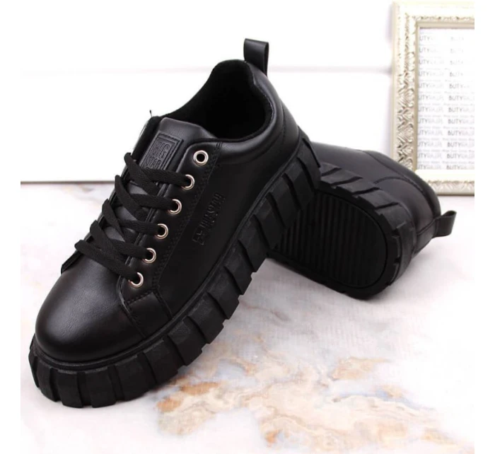 Big Star W INT1919 čierne topánky na platforme