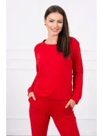 Červená tepláková súprava