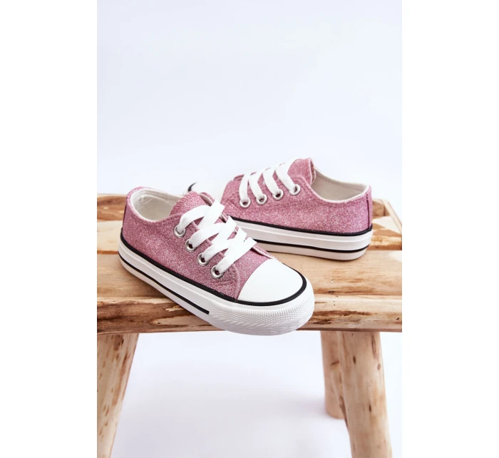 Dětské tenisky vázané Špinavě růžová model 21621575 - Boto Dětské tenisky vázané Špinavě růžová model 21621575 - Boto