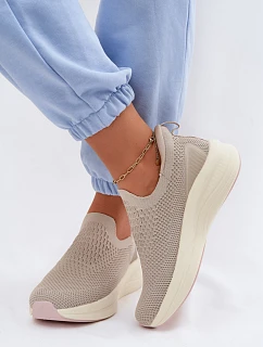 Dámské nazouvací tenisky Kobbo 102424 Béžové