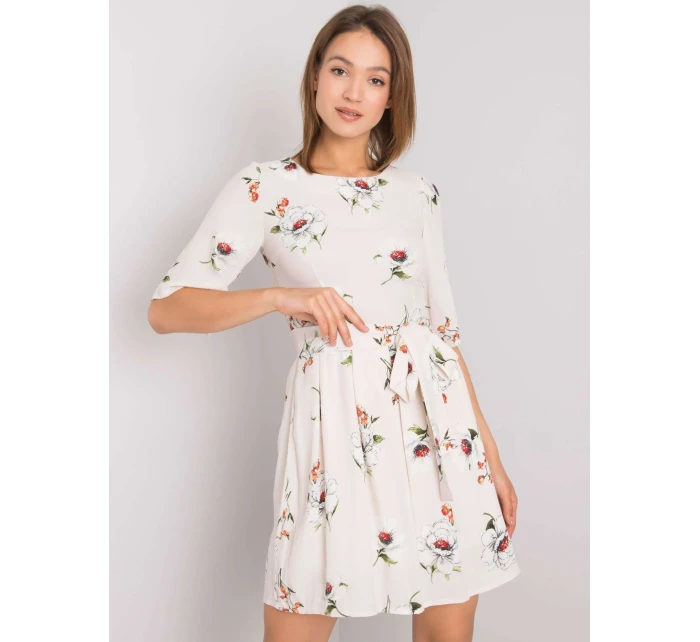 Šaty LK SK 507547.16P svetlo béžová