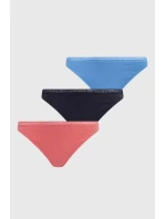 Dámske tangá 3Pack UW0UW04890 0V6 Pink/Blue/Black - Tommy Hilfiger Dámske tangá 3Pack UW0UW04890 0V6 Pink/Blue/Black - Tommy Hilfiger