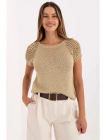 Sveter s krátkym rukávom model 215793 Taliansko Moda