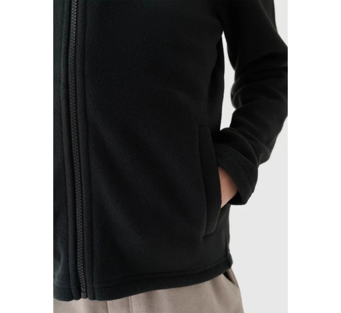 Chlapčenský bežný fleece so stojacím golierom 4F Junior 4FJWMM00TFLEM245-20S Chlapčenský bežný fleece so stojacím golierom 4F Junior 4FJWMM00TFLEM245-20S