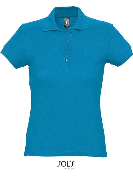 SOL'S Passion Dámské piqué polo model 22522038 aqua SOL'S Passion Dámské piqué polo model 22522038 aqua