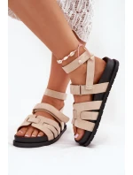 Eko Semišové Sandály Dámské S Béžové model 21699103 - Boto