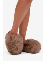 Dámské kožené papuče hnědé model 21709089 - Boto