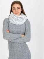 Tunelová šála AT KM model 21370637 bílá a černá - FPrice