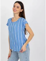 Dámska blúzka D73771R10978Q modrá - FPrice