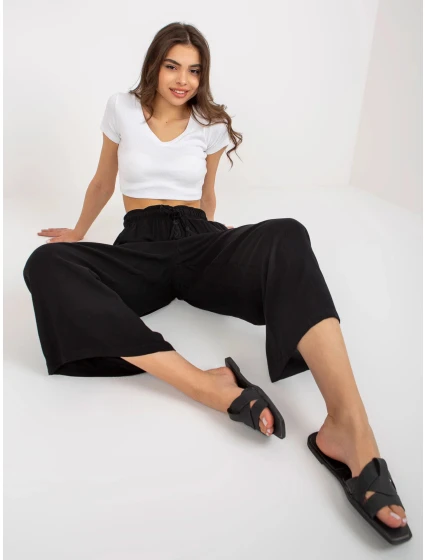 Dámské kalhoty model 18778259 černé - Sublevel