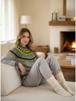 Dámsky sveter RUBY GLOW grey FashionStreet MY2376