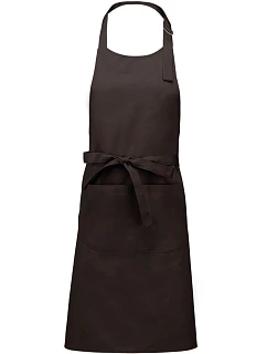 Kariban K 890 Zástera s náprsenkou „Sommelier“ 20.K890 čokoládová