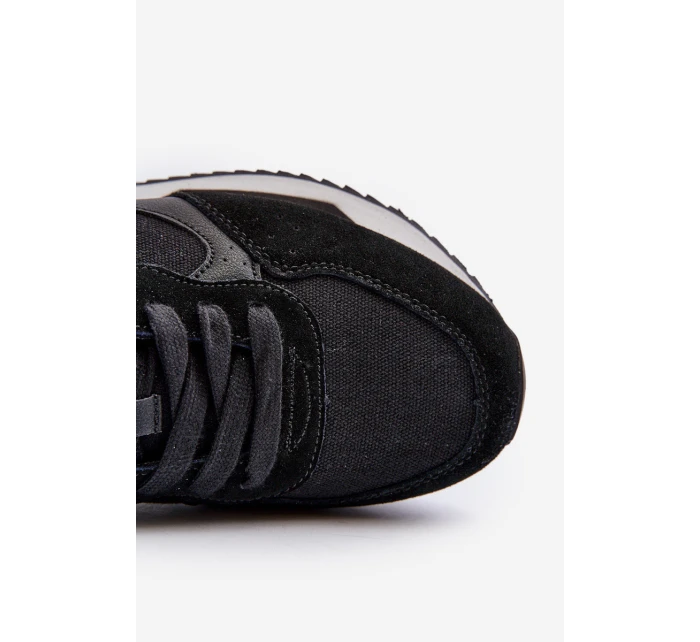 Sneakersy Męskie Memory Foam System Big Star NN174350 Czarne