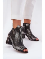 Kožené Botky  Černé model 21655170 - Maciejka