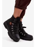 Ocieplane Trapery Damskie Na Platformie Czarne Zaraine Ocieplane Trapery Damskie Na Platformie Czarne Zaraine