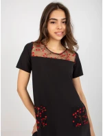 LK SK 506790 šaty.45 čierna