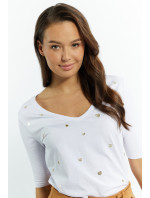 Trička Monnari Regular Fit T-Shirt White