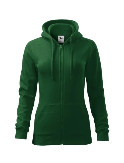 Trendy Zipper mikina dámská lahvově zelená Trendy Zipper mikina dámská lahvově zelená