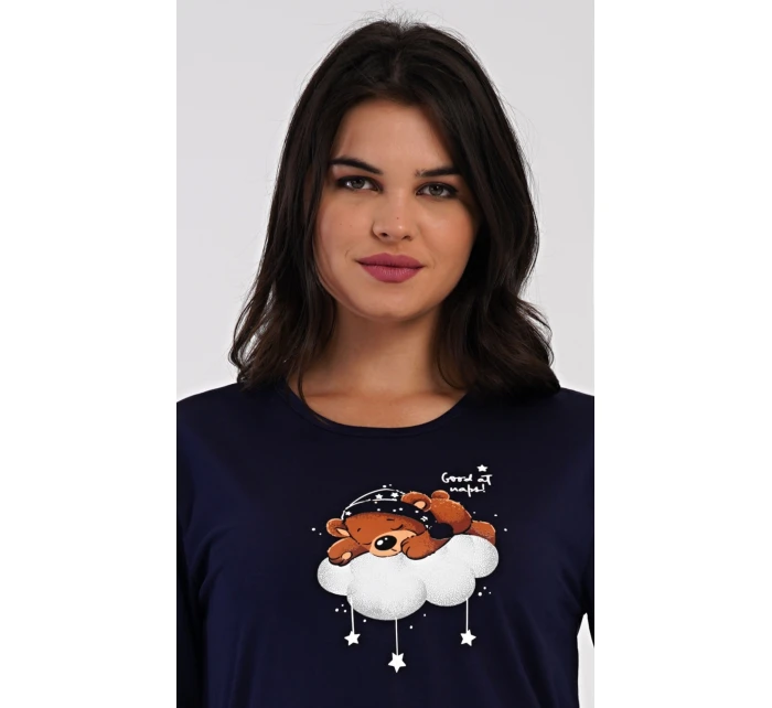 Dámske dlhé pyžamo Medveď na obláčiku