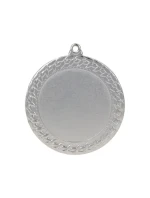 Strieborná medaila s priestorom pre emblém 50 mm - oceľová medaila Strieborná medaila s priestorom pre emblém 50 mm - oceľová medaila