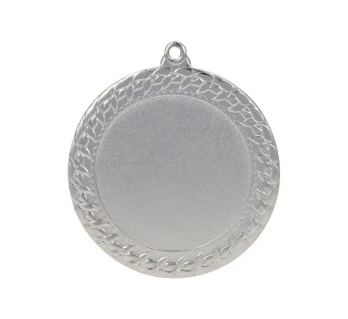 Strieborná medaila s priestorom pre emblém 50 mm - oceľová medaila Strieborná medaila s priestorom pre emblém 50 mm - oceľová medaila