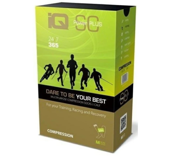 IQ KPL Ponožky + kompresné pásky Beh SC Power Plus XL COM-0033