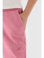Dziewczęce Spodnie Dresowe Joggery 4F 4FJWMM00TTROF0828-56S Różowe