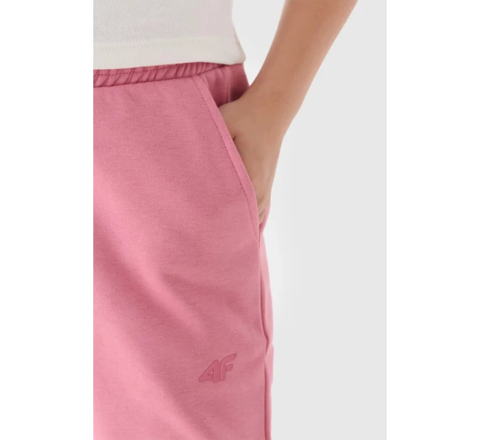 Dziewczęce Spodnie Dresowe Joggery 4F 4FJWMM00TTROF0828-56S Różowe