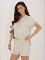 Šortky D60103M62612KA2 svetlo béžová Šortky D60103M62612KA2 svetlo béžová