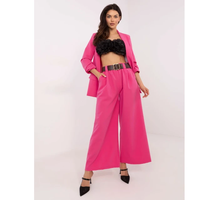 Spodnie DHJ SP  ciemny różowy model 20831809 - FPrice