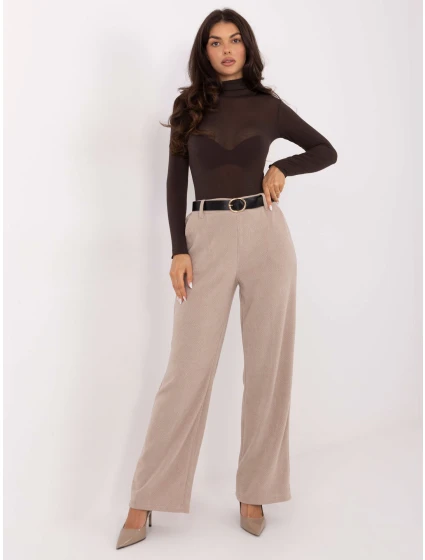 Spodnie IT SP model 21747092 beżowy - FPrice Spodnie IT SP model 21747092 beżowy - FPrice