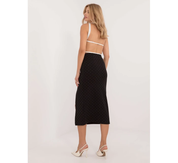 Sukňa MI SD 25999.73 čierna a strieborná