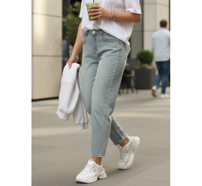 Dámské kalhoty mom světle modré Dstreet model 21996017 - FashionStreet