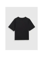 Chlapčenské hladké tričko oversize 4F 4FJWAW25TTSHM2411-20S Chlapčenské hladké tričko oversize 4F 4FJWAW25TTSHM2411-20S