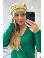 Dámská čepice Sofia model 18752187 beige - K-Fashion Dámská čepice Sofia model 18752187 beige - K-Fashion