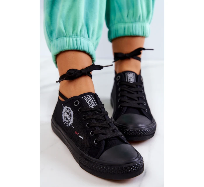 Dámské tenisky BIG STAR model 21575224 Černé - Big Star Shoes Dámské tenisky BIG STAR model 21575224 Černé - Big Star Shoes