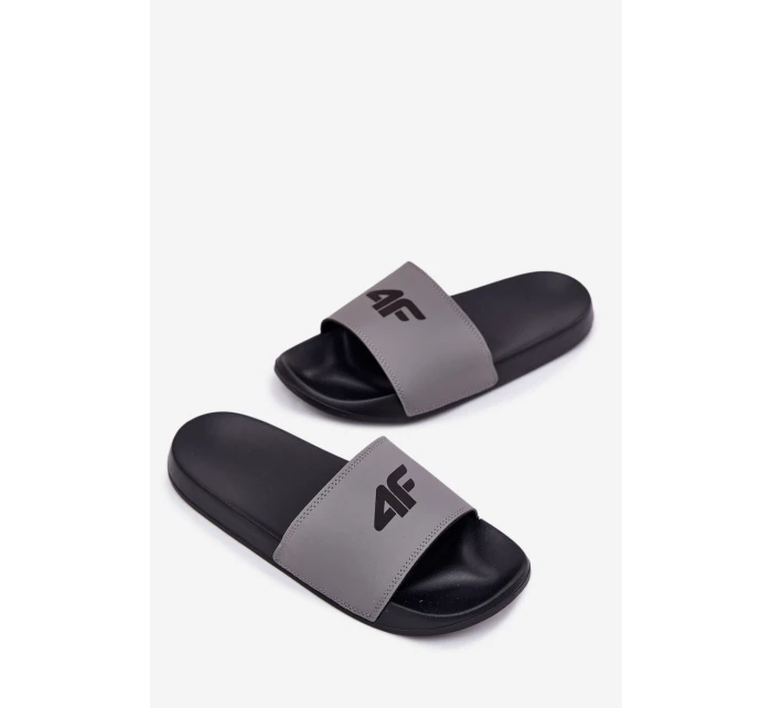 Klapki Męskie 4F 4FRMM00FSLIM011-25S Szare