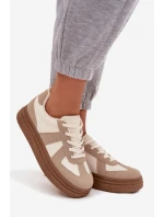 Dámske tenisky na platforme - tmavobéžové Dovina Dámske tenisky na platforme - tmavobéžové Dovina