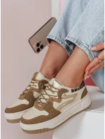 BEIMEI beige FashionStreet dámske tenisky na platforme ZY0870