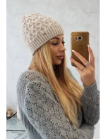 Fleecová čepice Roma model 22103995 light beige - K-Fashion