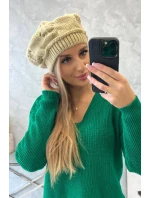 Dámská čepice Sofia model 18752187 beige - K-Fashion Dámská čepice Sofia model 18752187 beige - K-Fashion